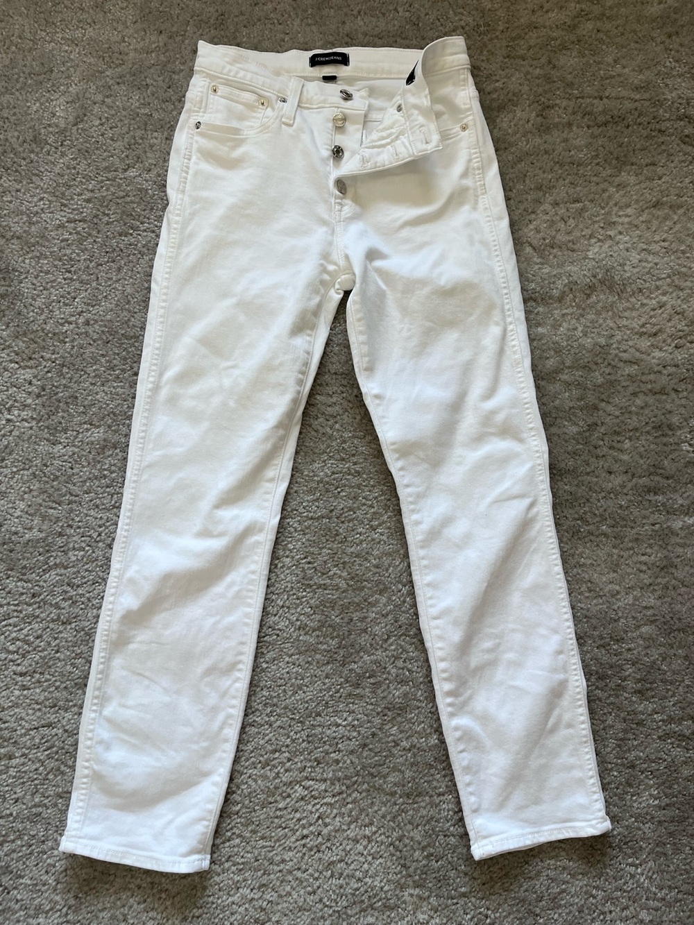 JCrew 26 white jeans vintage straight